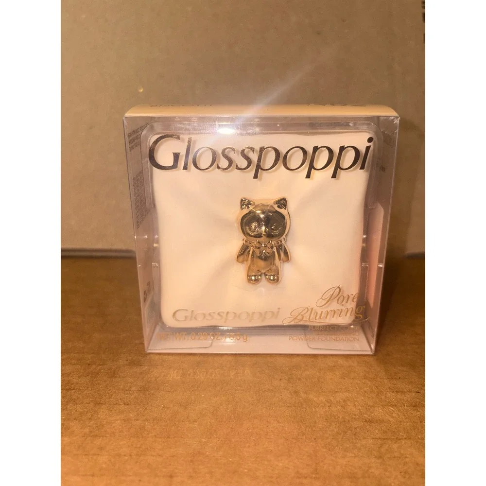 Glosspoppi Purrfect Cover Pore Blurring Powder Foundation N02 Biscotti New